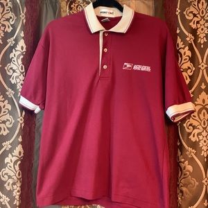 United States Postal Service - Ladies Med Polo - Red/Tan